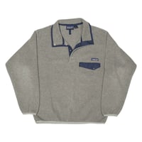 Image 1 of Vintage 90s Patagonia Synchilla Snap T - Grey & Navy
