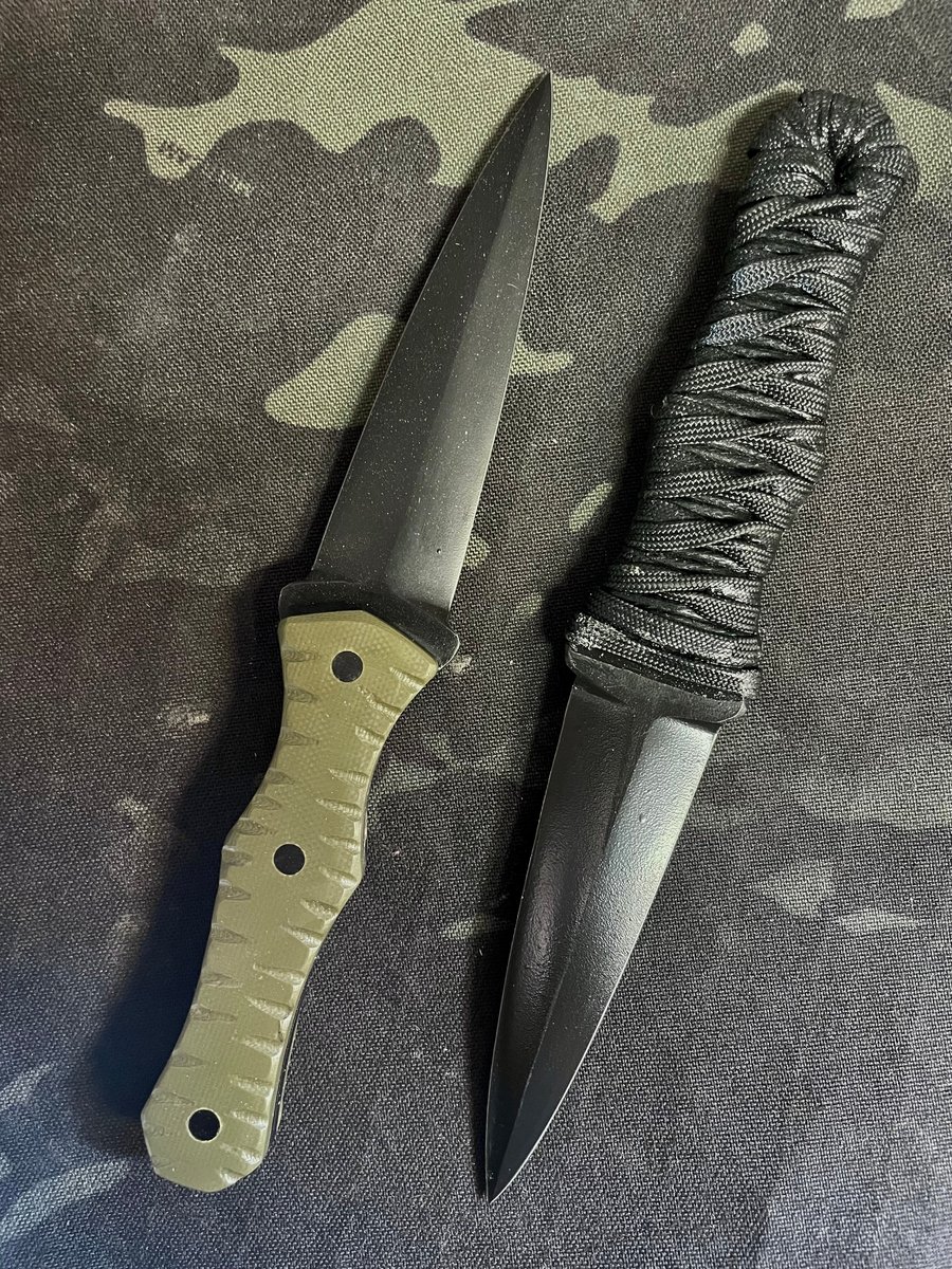 AMSVARTNIR edc Dagger | Pitch Black Forge