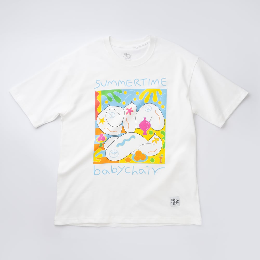 Image of "Summertime" Print Short Tee - White｜cover art series