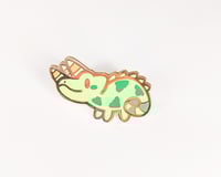 Image 1 of Jackson's Chameleon - Tiny Reptile Enamel Pins