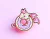 Donut Dragon Enamel Pin