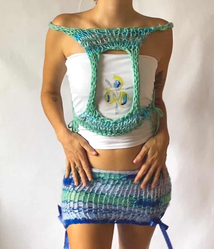 Aqua Net Knit Top