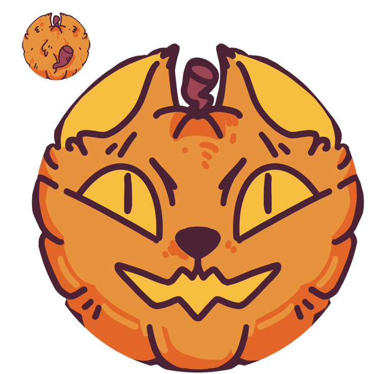 Spooky Cat - Keychain