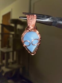 Image 2 of Blue Opal Alien Pendant