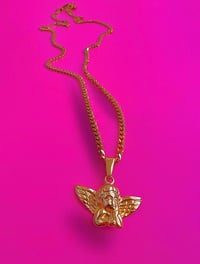 Image 1 of SOLID CHERUB NECKLACE 