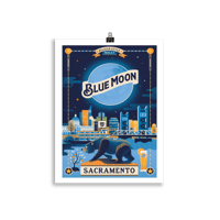 Image 3 of Sacramento Blue Moon Beer Poster