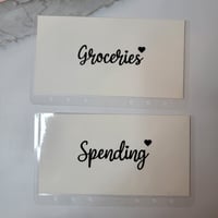 Image 2 of A6 Cursive Heart Cash envelopes 