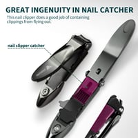 nail clippers with nail catcher 