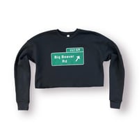 Big Beaver Rd. Womens Crop Top Sweatshirt