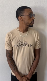 Highly Favored Beige T-shirt