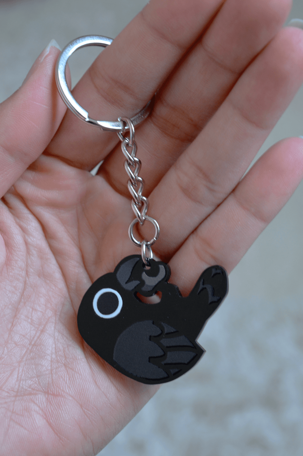 Image of Hanging Crow Charm - 1.5" Acrylic