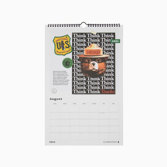 2024 Smokey Bear Calendar Tiny Print Shop