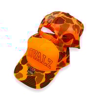 Image 1 of ROYALZ TRUCKER HAT ORANGE CAMO