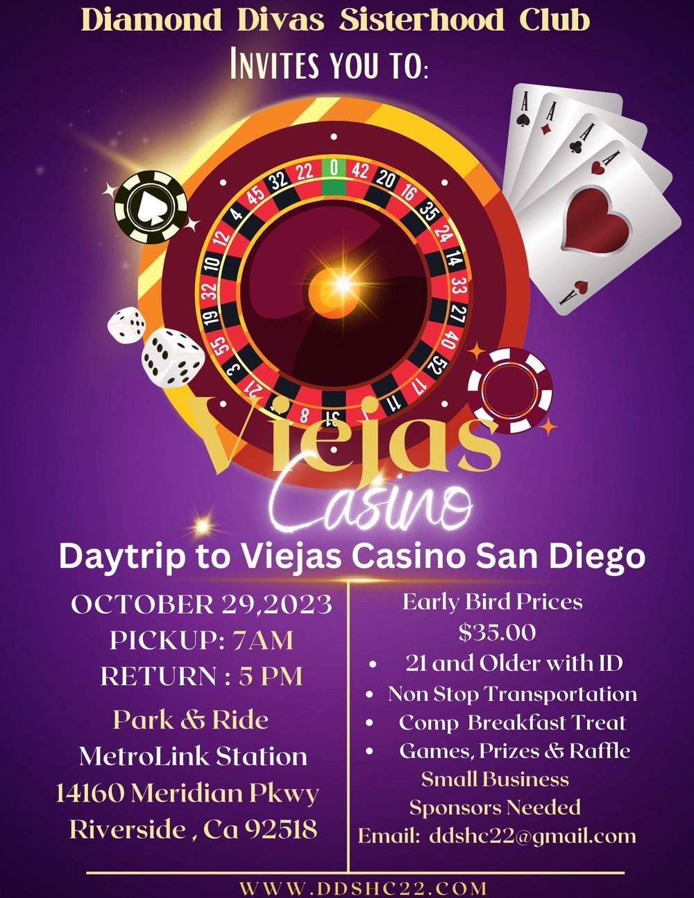 Image of 💎Viejas Casino Day Trip💎 