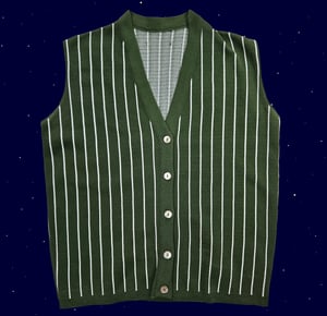Olive Striped Vest