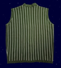 Image 2 of Olive Striped Vest