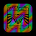 Image of CALIFORNIA (RAINBOW) - 8"x8" PRINT