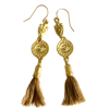 Ltd Ed - Gold Ishtar Caramel Tassel Earrings 