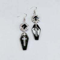 Image 1 of Capture Crystal + Coffin Earrings