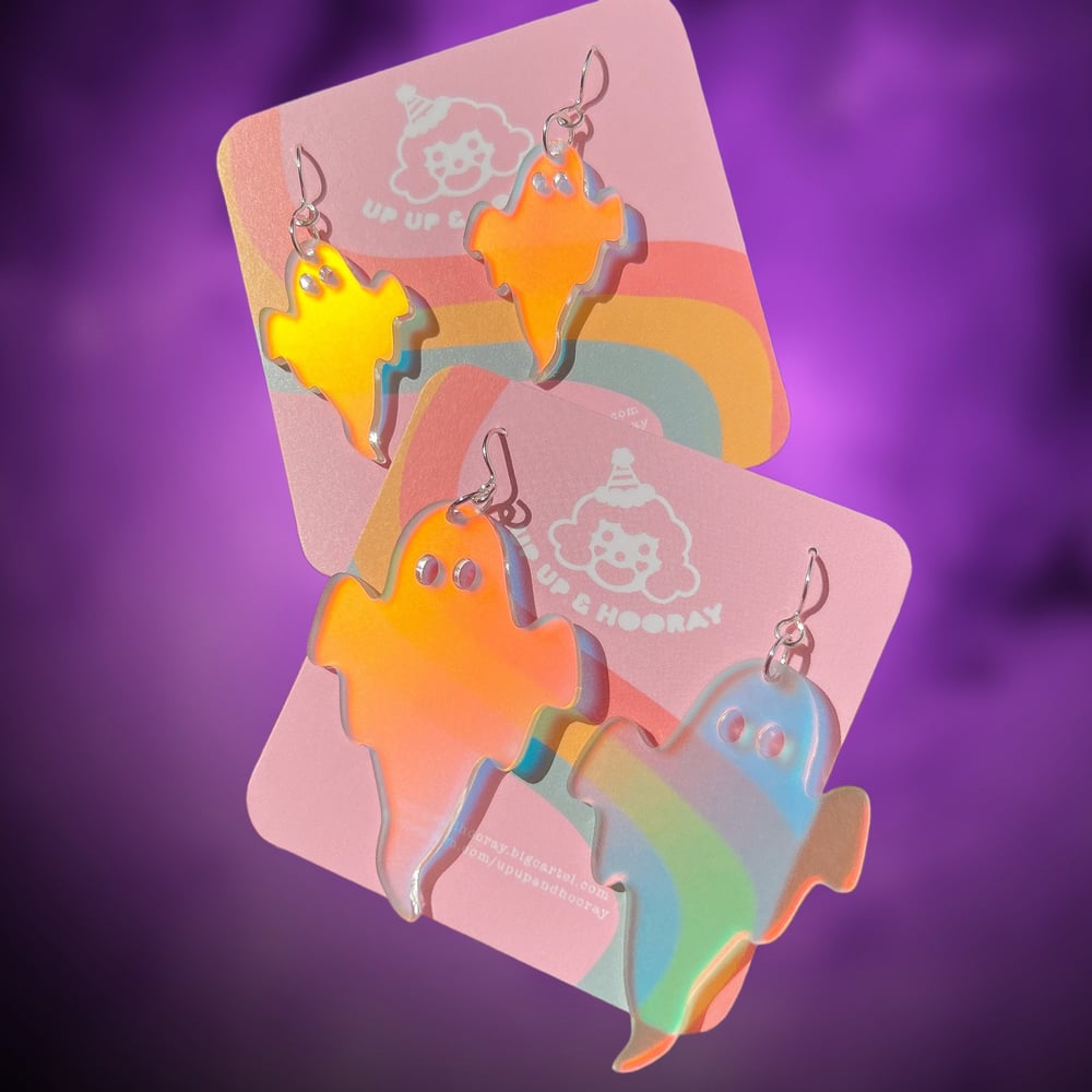 Image of Dainty Frosted Iridescent Ghosts 