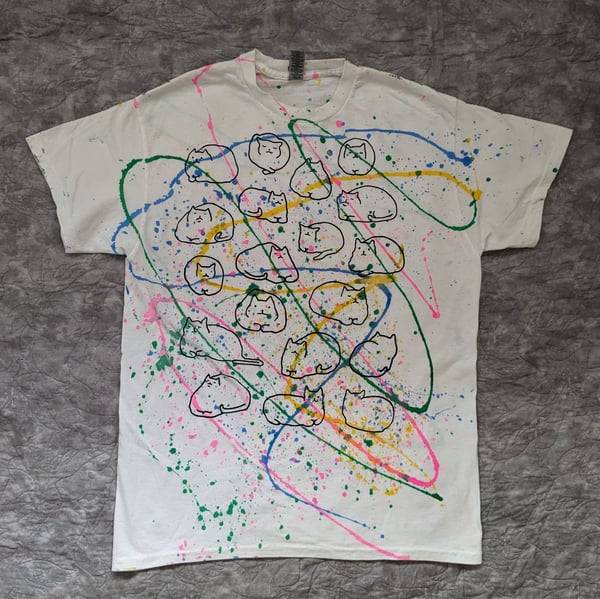 Image of Loaf Lineup - Unisex Rainbow Splatter Tee