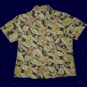 Brown and Green Leaf Shirt