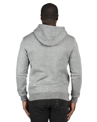 Image 3 of Gray Hoodie with Chenille Jesus Logo