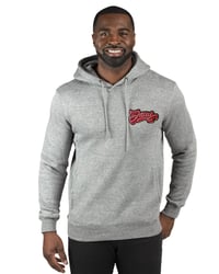 Image 1 of Gray Hoodie with Chenille Jesus Logo