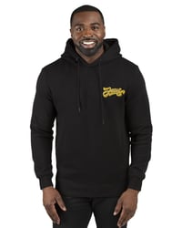 Image 1 of Black Hoodie with Chenille Jesus Logo