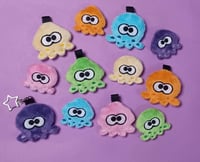 Image 1 of Plush Squid + Octo Keychains + Magnets