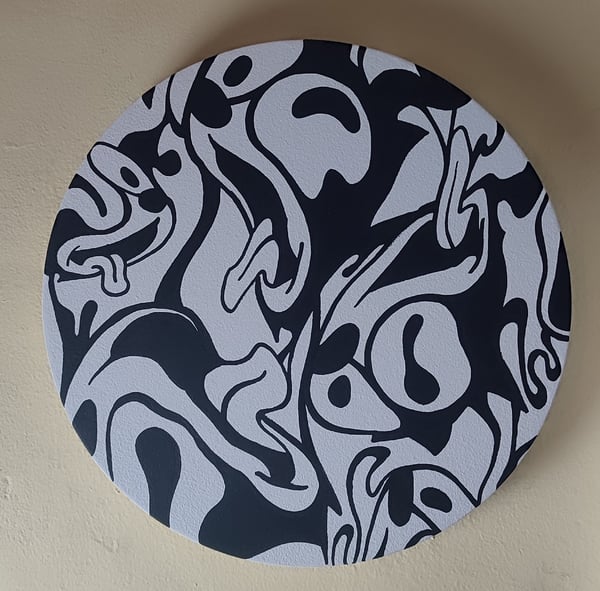Image of FELIX ROUND PAINTING ( #1 )