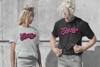 Image 3 of Fight Back Against Cancer -  Tee with Hot Pink Jesus Logo