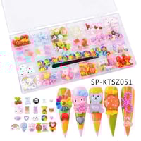 Image 1 of kawaii nail charms box  #051
