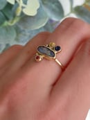 Image 2 of Boulder Opal Dots Gold Ring