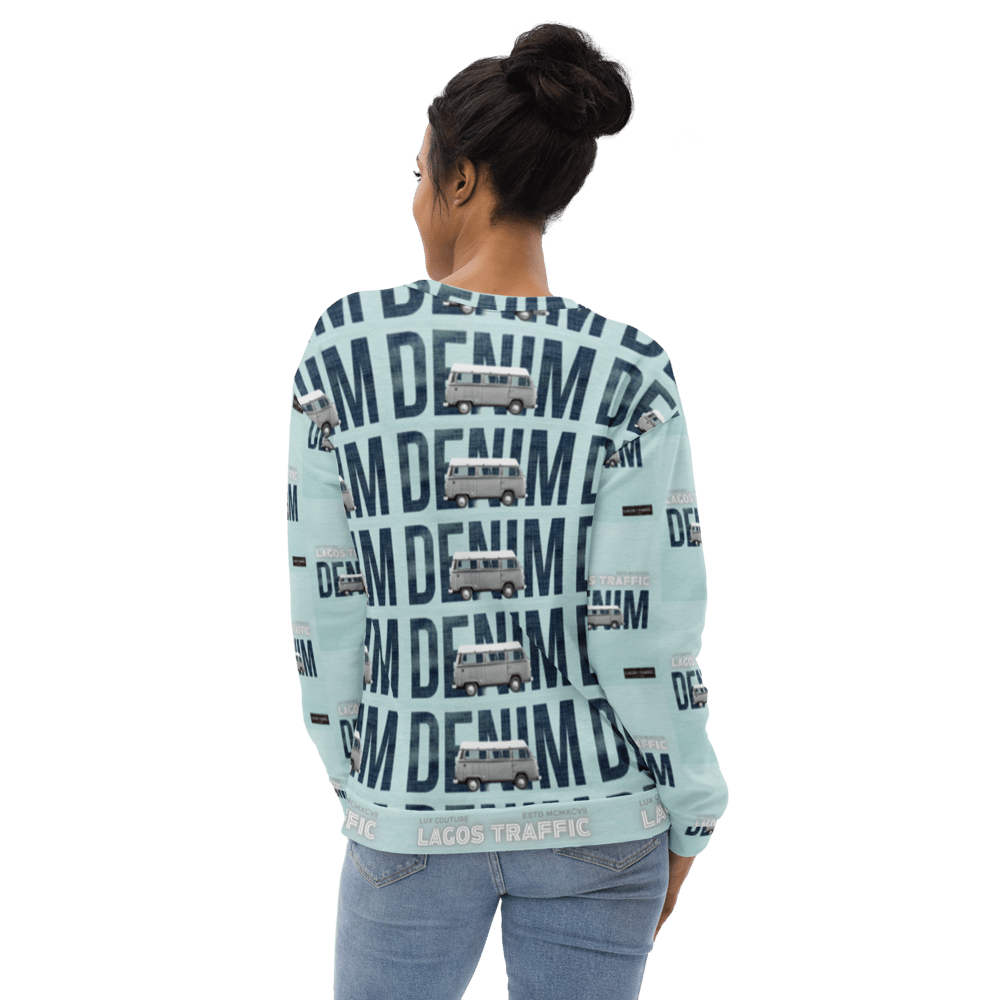 MINT'GREY DENIM MODE - LAGOS TRAFFIC LUX COUTURE