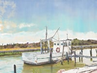 "Oyster Boat at Bon Secour" - Prints