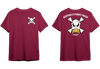 Maroon Duck Skull Tee