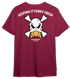 Maroon Duck Skull Tee Image 3