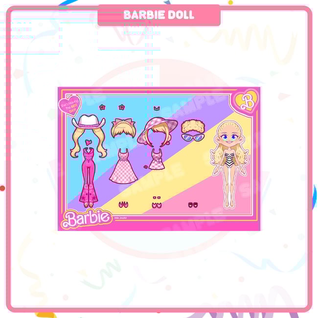 Barbie Sticker Doll 