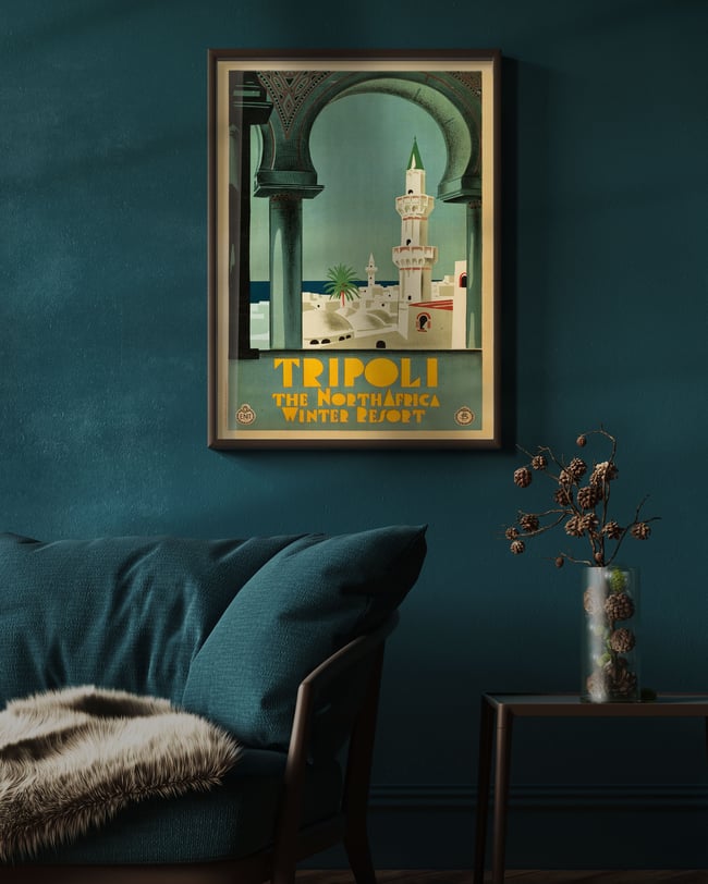 Tripoli - Libya | 1935 | Vintage Travel Poster | Wall Art Print | Home Decor