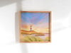 Sylt Beach Lighthouse Painting 40 x 40cm