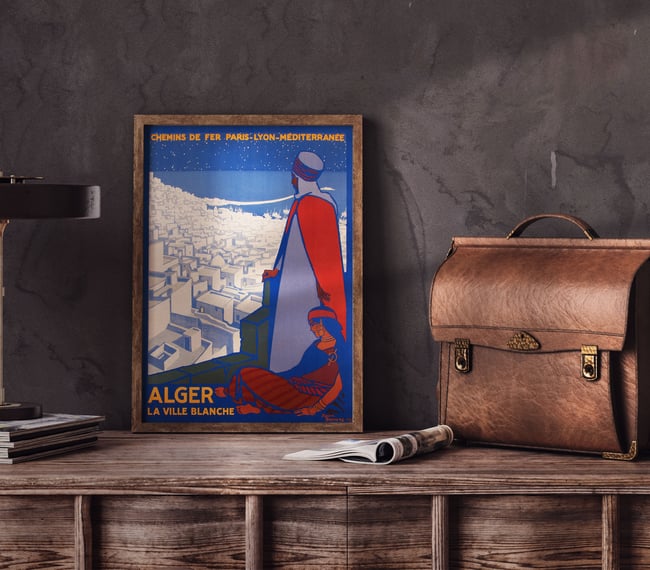 Alger la ville blanche | Roger Broders | 1920 | Vintage Travel Poster | Wall Art Print | Home Decor
