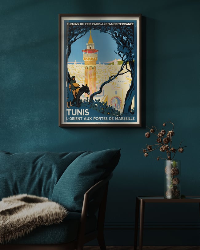 Tunis - L'Orient aux portes de Marseille | Roger Broders | 1920 | Vintage Travel Poster | Home Decor