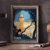 Tunis - L'Orient aux portes de Marseille | Roger Broders | 1920 | Vintage Travel Poster | Home Decor