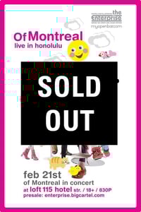 Image of Of Montreal Live in Honolulu at LOFT