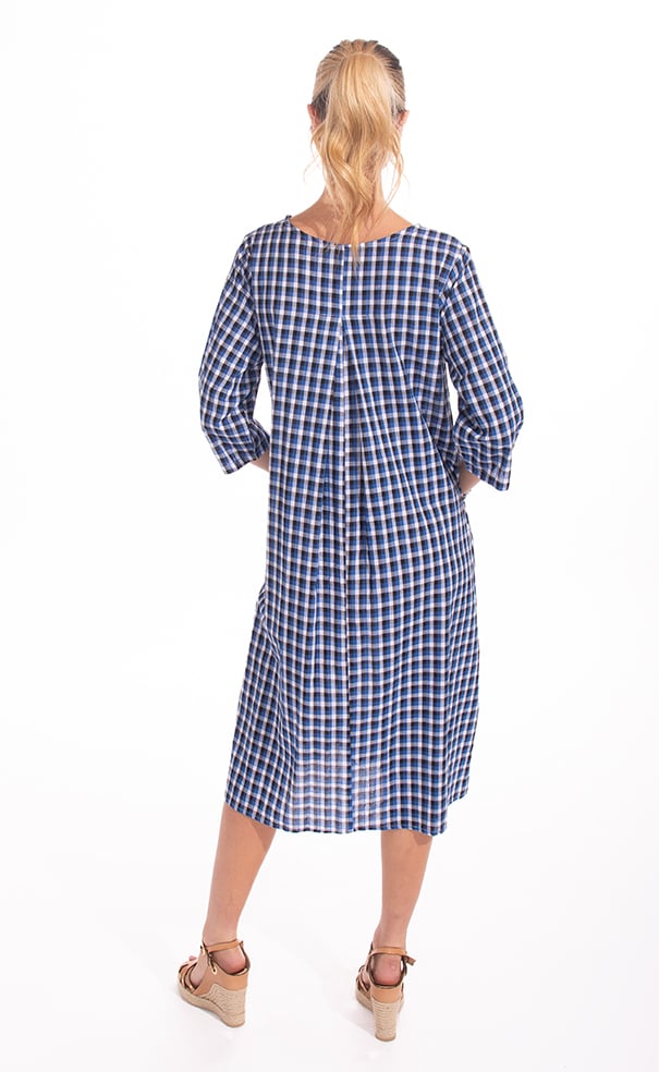 Image of Cotton Luxe Frock - Blue