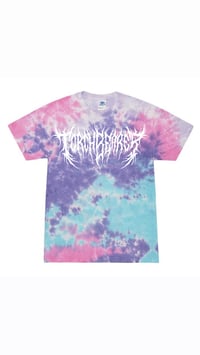 Torchbearer Death Metal Bubble Gum Tie Dye T-shirt