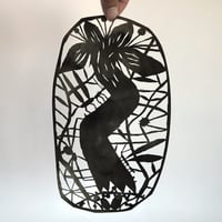 Image of Papirklip - Stor blomst, små insekter
