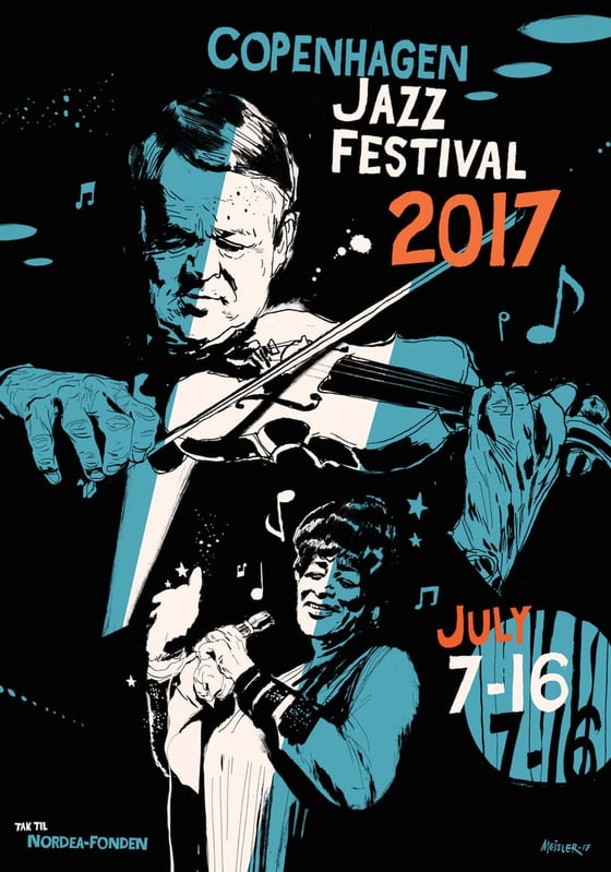 Image of Rasmus Meisler Art Poster – Copenhagen Jazz Festival 2017