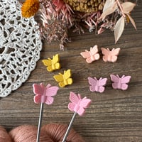 Image 1 of Protège-pointes pour aiguilles à tricoter : papillons